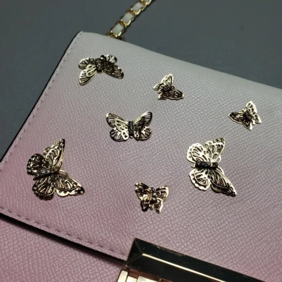 New Aldo pink and gold butterfly crossbody - Picture 2 of 9